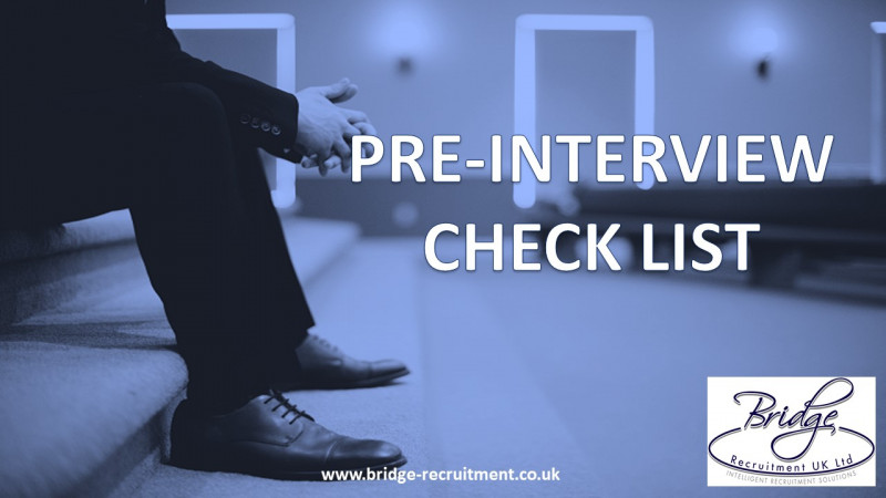 Pre-Interview Checklist